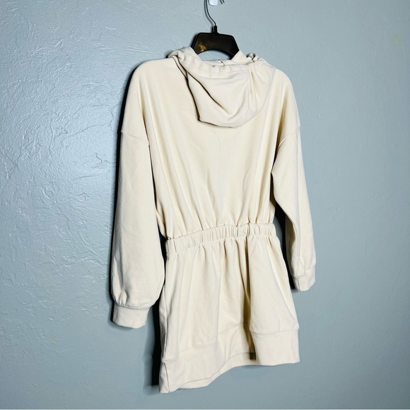 Sheilay Hooded Half Zip Soft Sweatshirt Dress - Picture 5 of 5